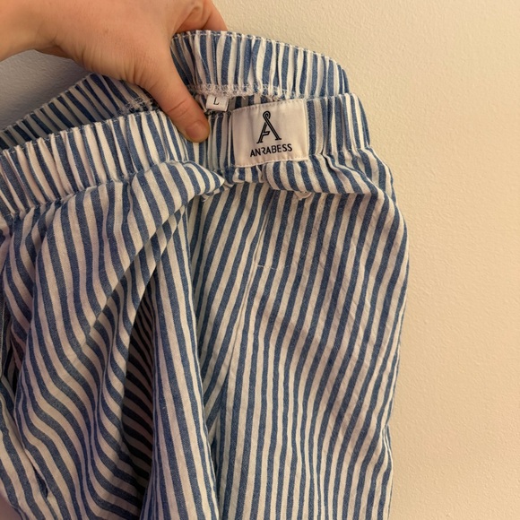 Anrabess Pinstripe Boxer PJ Women’s Casual Shorts - Picture 6 of 9